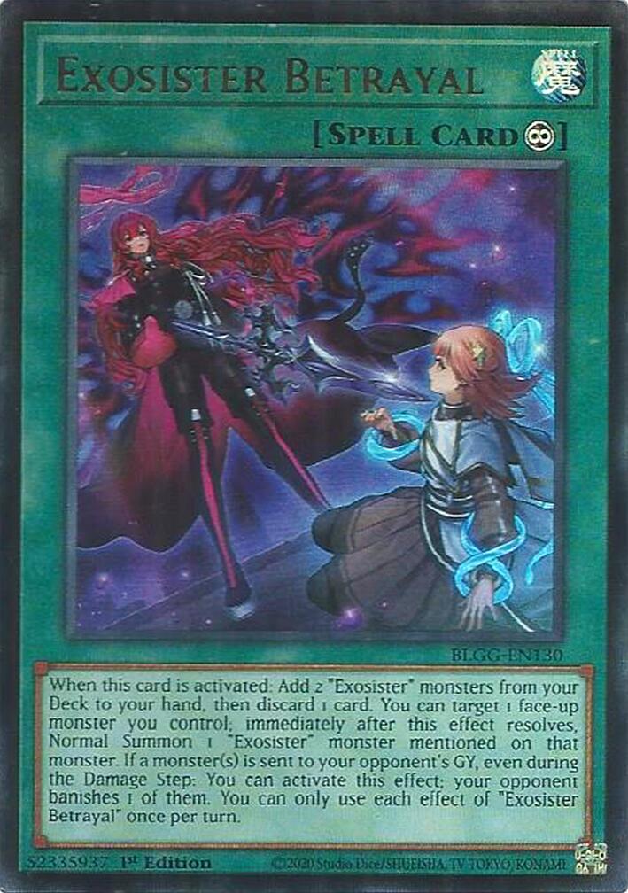 Exosister Betrayal [BLGG-EN130] Ultra Rare | Black Swamp Games