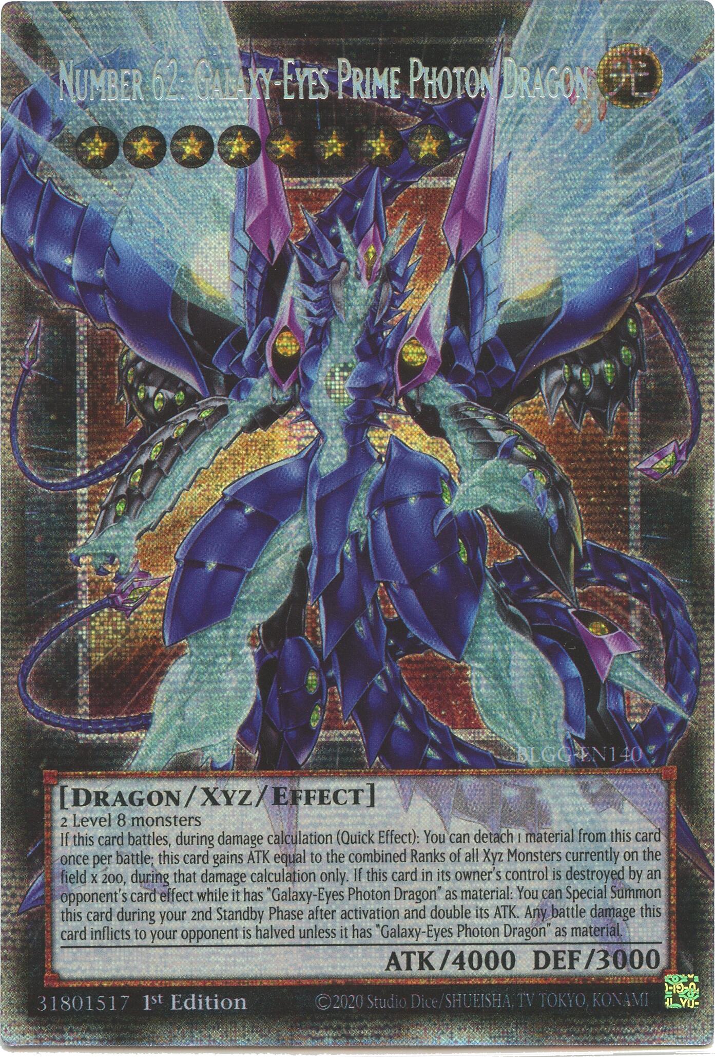 Number 62: Galaxy-Eyes Prime Photon Dragon (Starlight Rare) [BLGG-EN140] Starlight Rare | Black Swamp Games