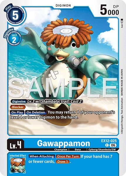 Gawappamon [EX12-025] [Digital World Shambala] | Black Swamp Games