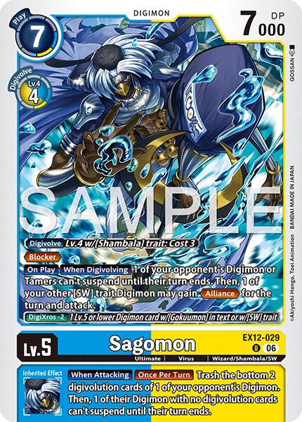 Sagomon [EX12-029] [Digital World Shambala] | Black Swamp Games