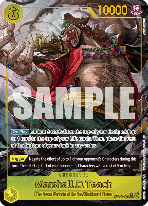 Marshall.D.Teach (Alternate Art) [The Time of Battle] | Black Swamp Games