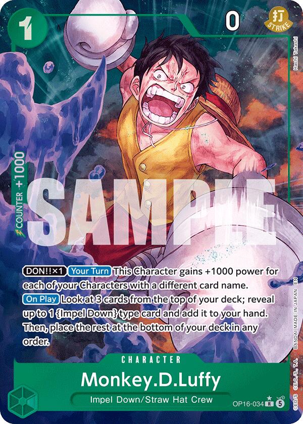 Monkey.D.Luffy (Alternate Art) [The Time of Battle] | Black Swamp Games