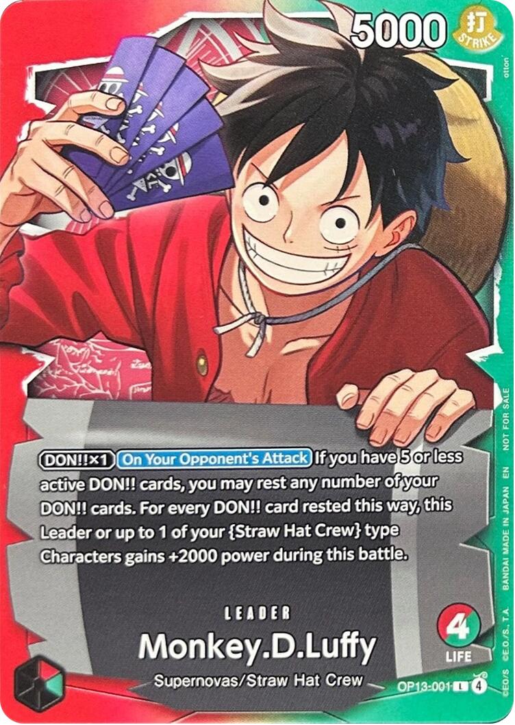 Monkey.D.Luffy (OP13-001) (Ichiban Kuji Exclusive) [One Piece Promotion Cards] | Black Swamp Games