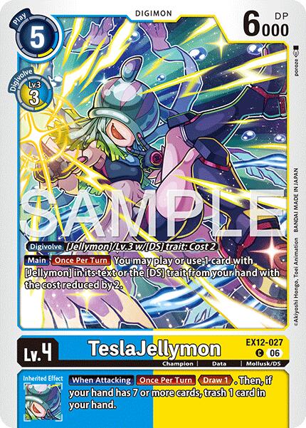 TeslaJellymon [EX12-027] [Digital World Shambala] | Black Swamp Games