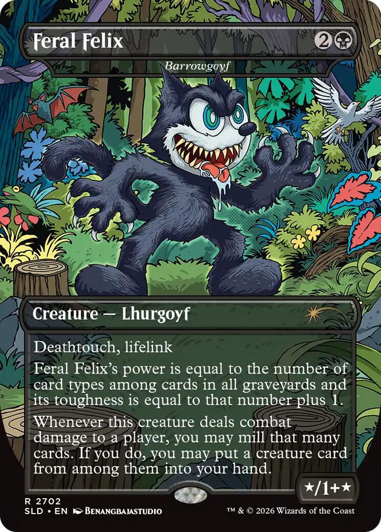 Feral Felix - Barrowgoyf [Secret Lair Drop Series] | Black Swamp Games