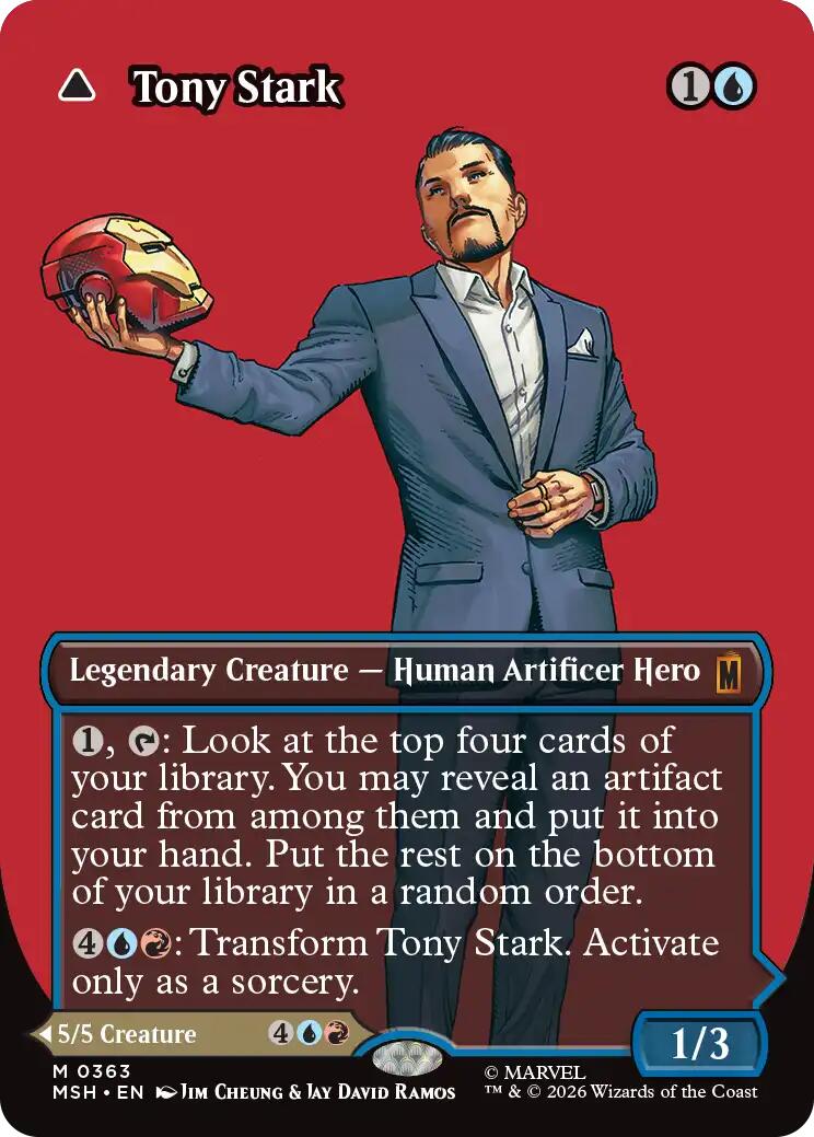Tony Stark (Borderless) (0363) [Marvel Super Heroes] | Black Swamp Games