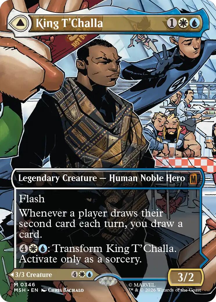 King T'Challa (Borderless) (0346) [Marvel Super Heroes] | Black Swamp Games
