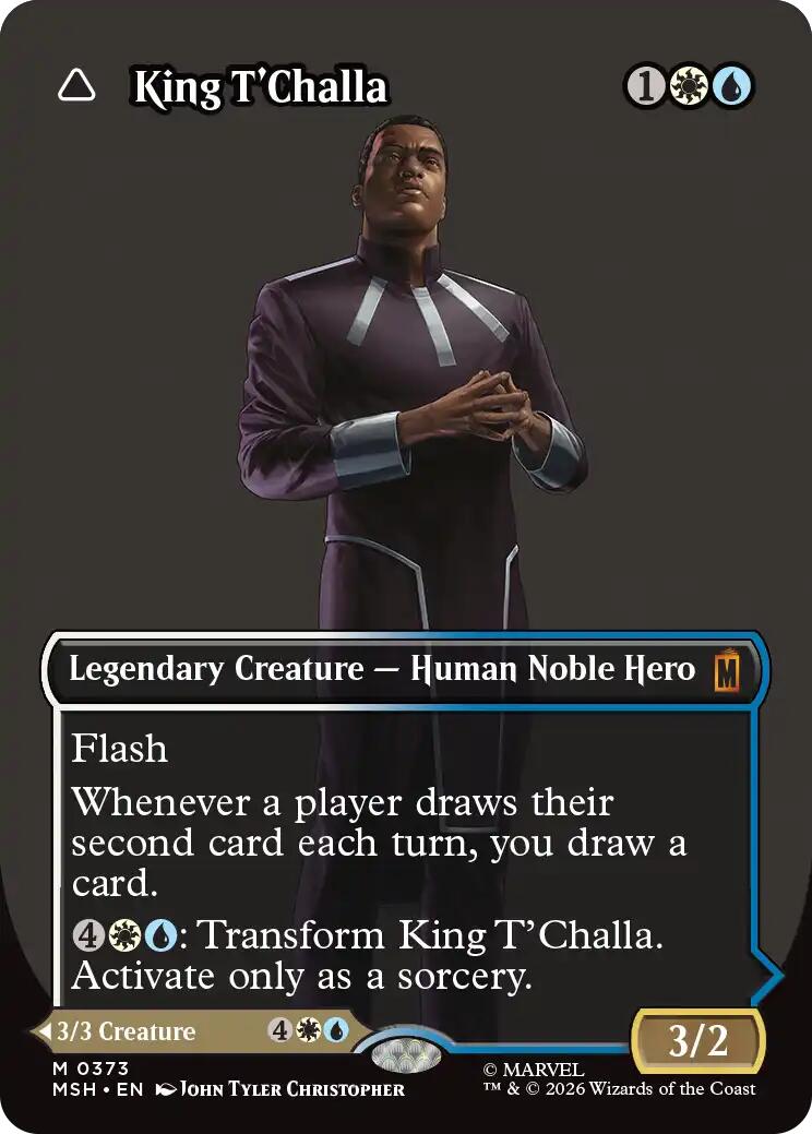 King T'Challa (Borderless) (0373) [Marvel Super Heroes] | Black Swamp Games
