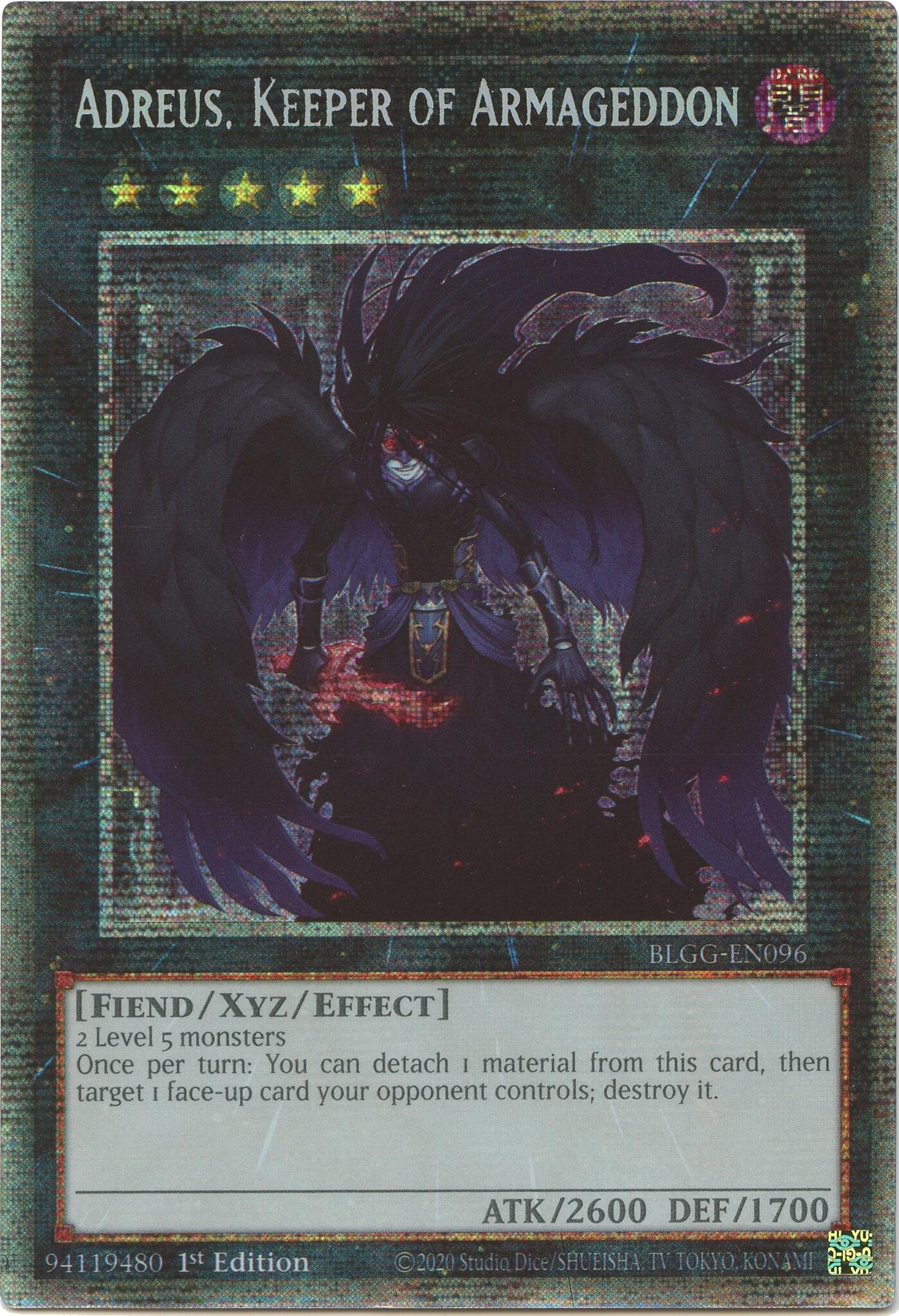 Adreus, Keeper of Armageddon (Starlight Rare) [BLGG-EN096] Starlight Rare | Black Swamp Games