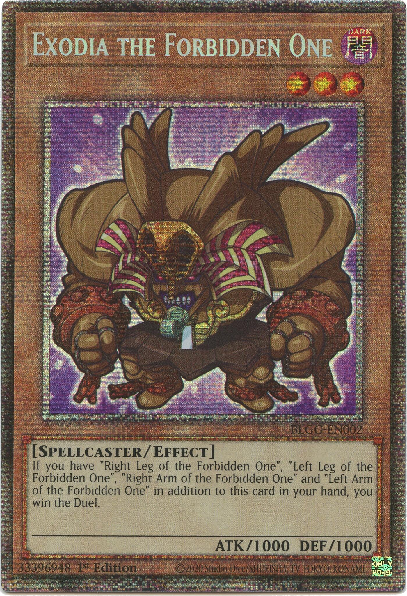 Exodia the Forbidden One (Starlight Rare) [BLGG-EN002] Starlight Rare | Black Swamp Games