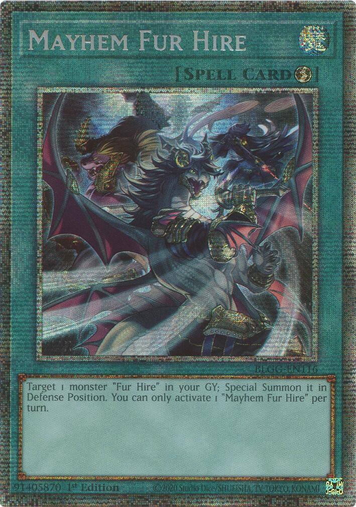 Mayhem Fur Hire (Starlight Foil) [BLGG-EN116] Starfoil Rare | Black Swamp Games