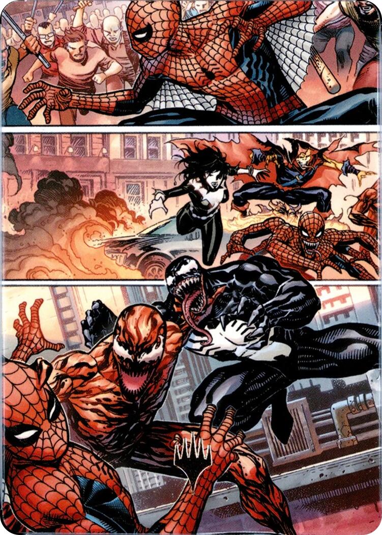 Maximum Carnage Art Card (Gold-Stamped Planeswalker Symbol) [Marvel's Spider-Man Art Series] | Black Swamp Games