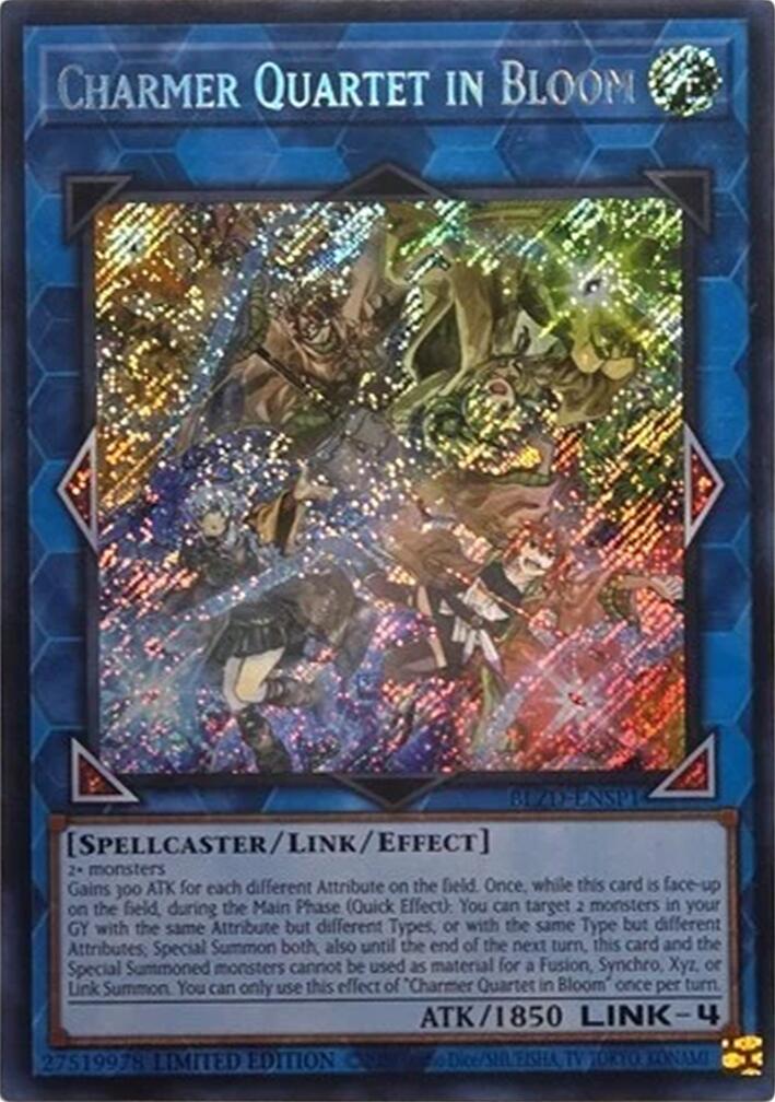 Charmer Quartet in Bloom (Secret Rare) [BLZD-ENSP1] Secret Rare | Black Swamp Games