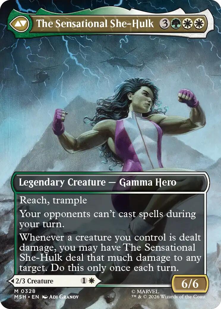 Jennifer Walters // The Sensational She-Hulk (Borderless) (0328) [Marvel Super Heroes] | Black Swamp Games
