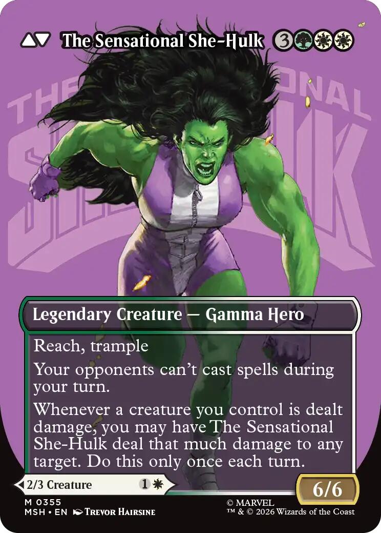 Jennifer Walters // The Sensational She-Hulk (Borderless) (0355) [Marvel Super Heroes] | Black Swamp Games