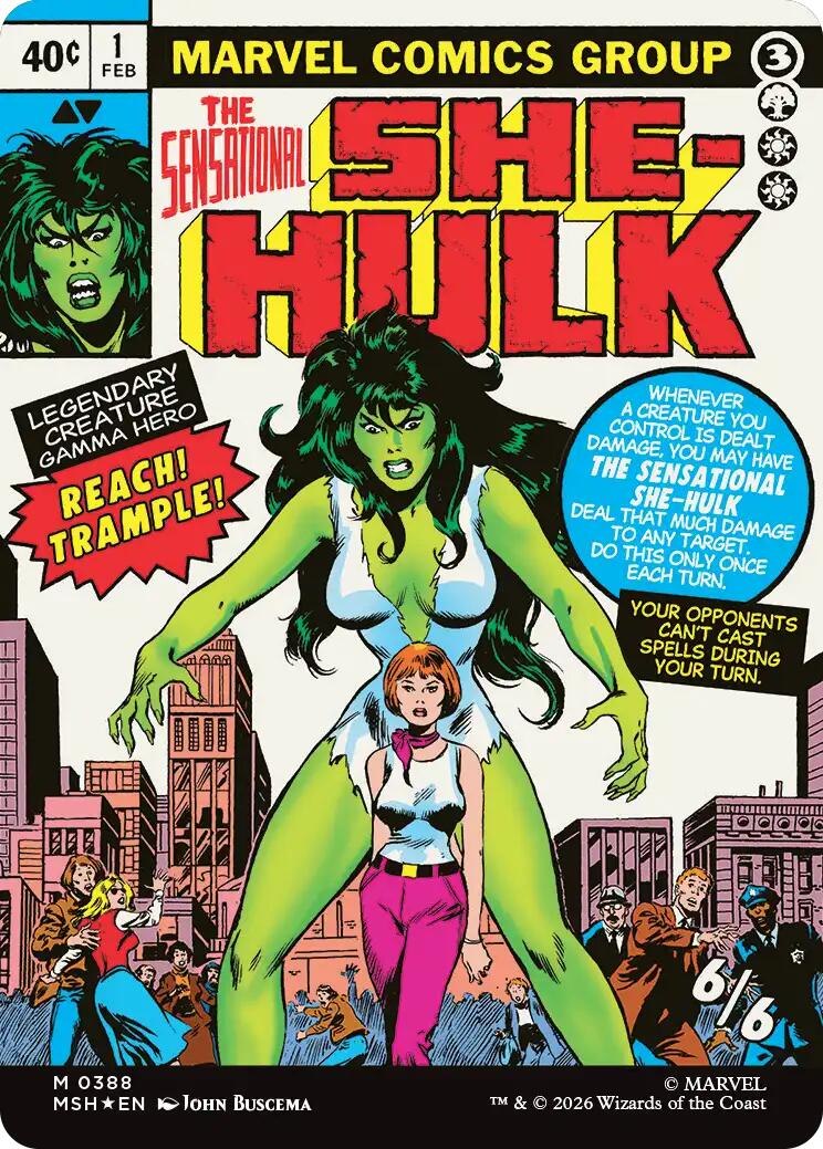 Jennifer Walters // The Sensational She-Hulk (Borderless) (0388) [Marvel Super Heroes] | Black Swamp Games