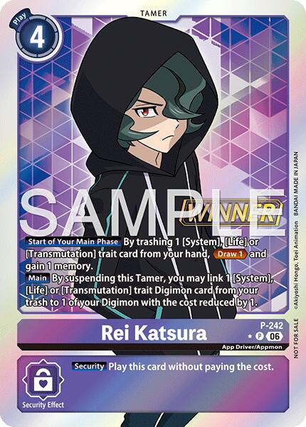 Rei Katsura [P-242] (Official Store Tournament 2026 Vol. 3 Winner) [Promotional Cards] | Black Swamp Games