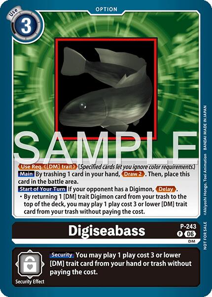 Digiseabass [P-243] (Official Store Tournament 2026 Vol. 3 Participant) [Promotional Cards] | Black Swamp Games