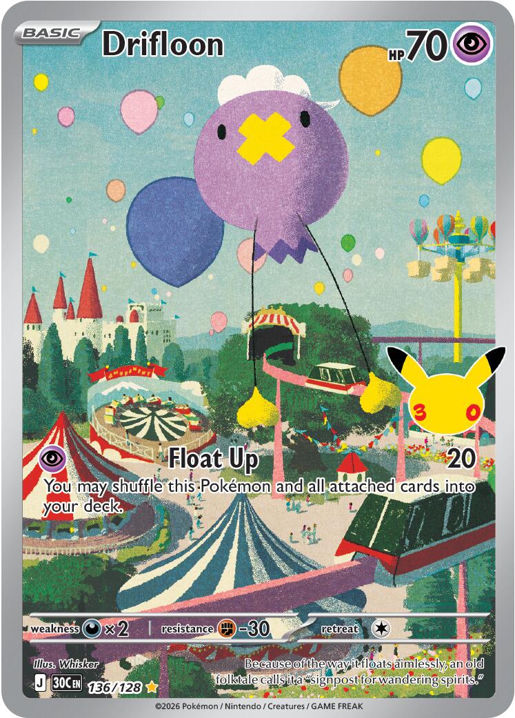 Drifloon (136/128) [Mega Evolution: 30th Celebration] | Black Swamp Games