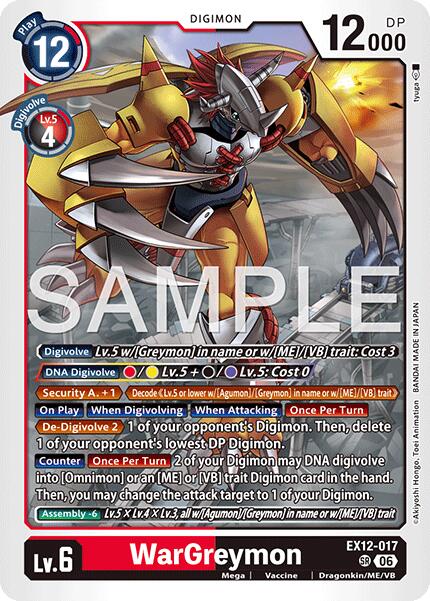 WarGreymon [EX12-017] [Digital World Shambala] | Black Swamp Games