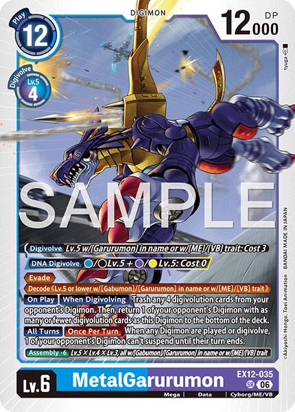 MetalGarurumon [EX12-035] [Digital World Shambala] | Black Swamp Games