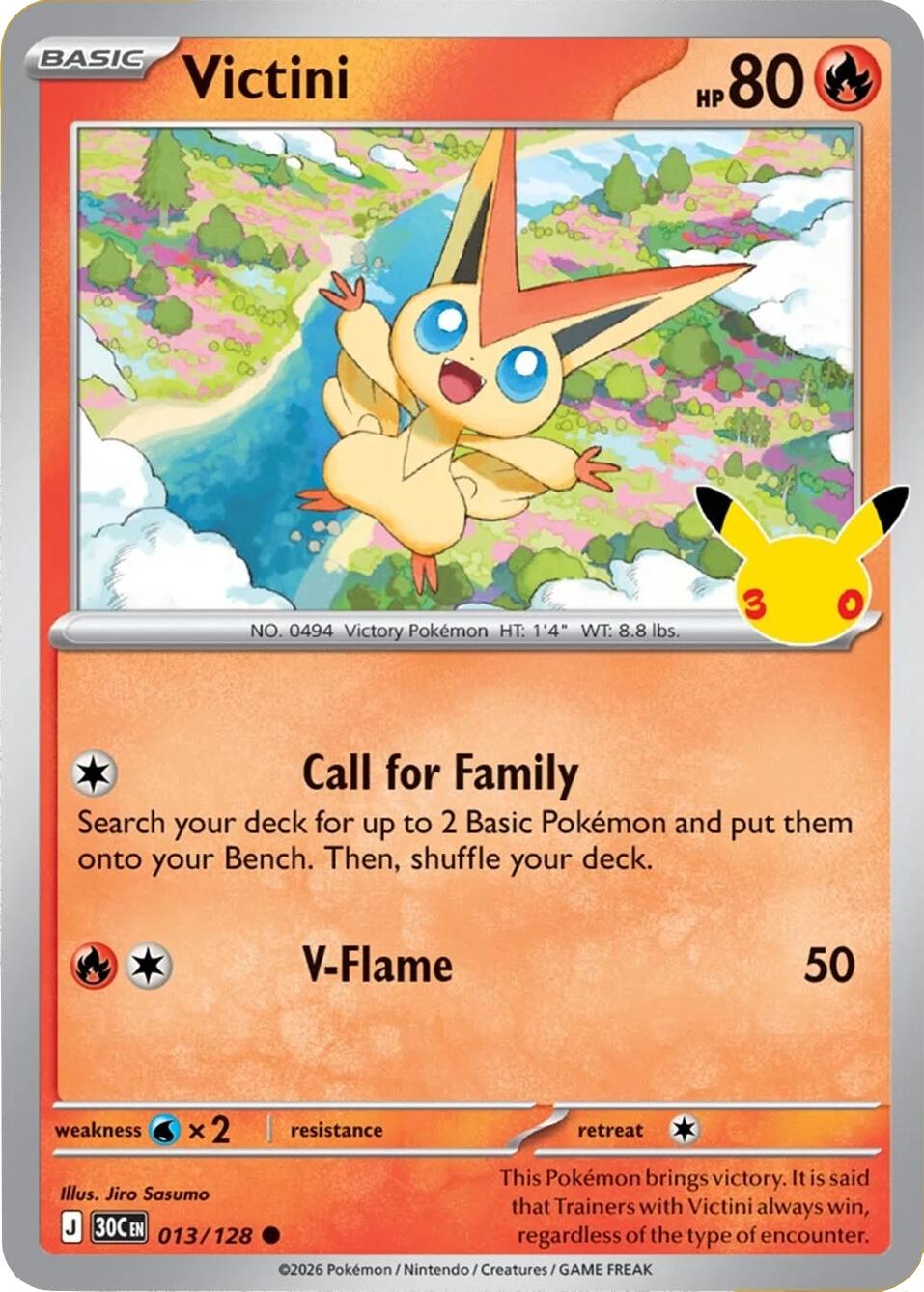 Victini (013/128) [Mega Evolution: 30th Celebration] | Black Swamp Games