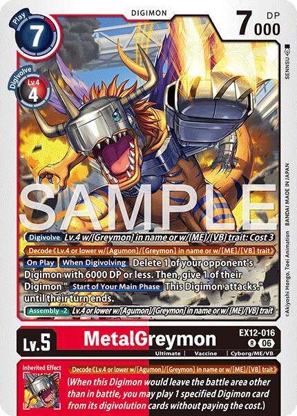 MetalGreymon [EX12-016] [Digital World Shambala] | Black Swamp Games