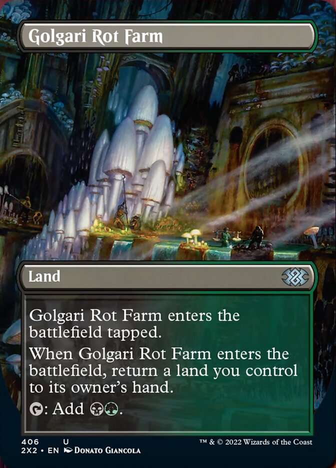 Golgari Rot Farm (Borderless Alternate Art) [Double Masters 2022] | Black Swamp Games