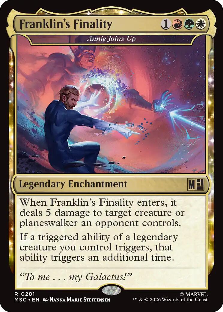Franklin's Finality - Annie Joins Up (Surge Foil) [Marvel Super Heroes Commander] | Black Swamp Games