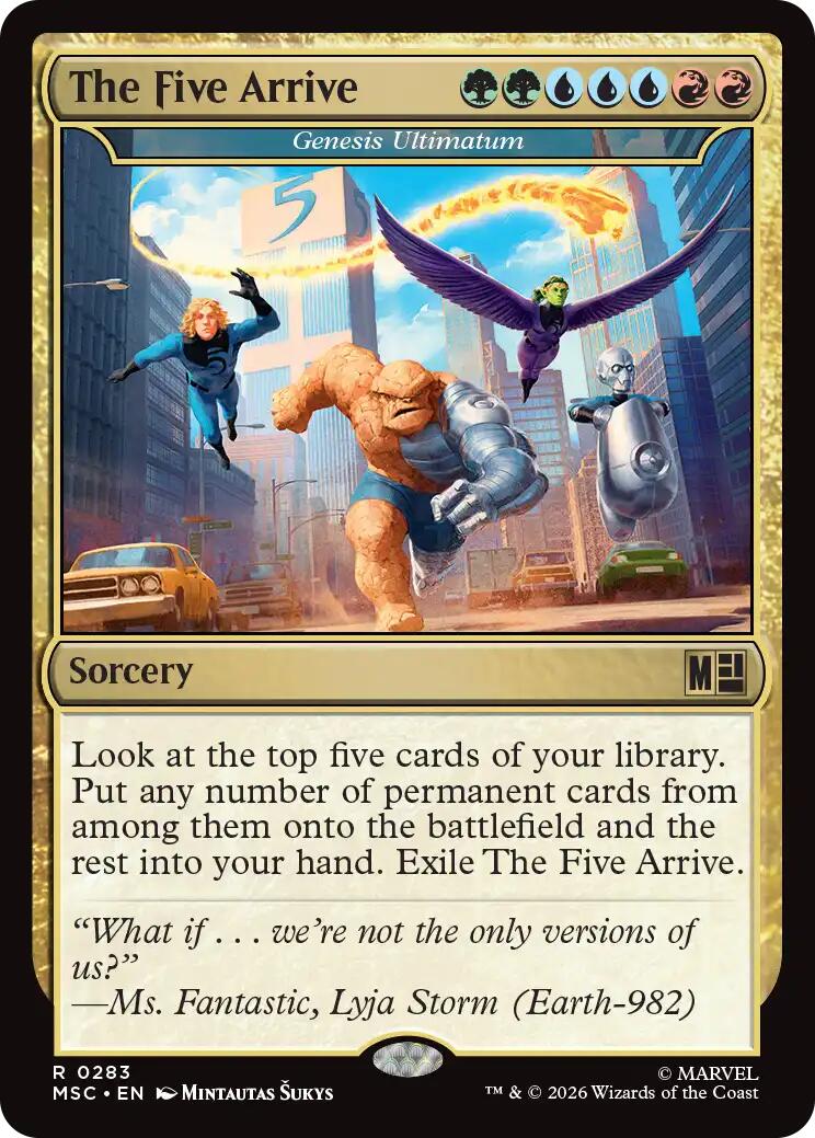 The Five Arrive - Genesis Ultimatum [Marvel Super Heroes Commander] | Black Swamp Games