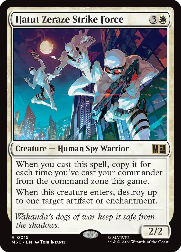 Hatut Zeraze Strike Force (Surge Foil) [Marvel Super Heroes Commander] | Black Swamp Games