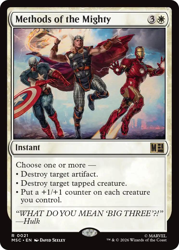 Methods of the Mighty (Surge Foil) [Marvel Super Heroes Commander] | Black Swamp Games