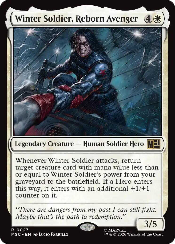 Winter Soldier, Reborn Avenger (Surge Foil) [Marvel Super Heroes Commander] | Black Swamp Games