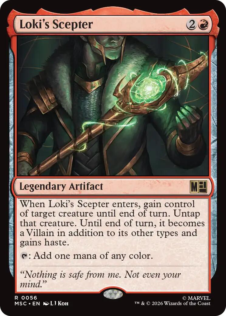 Loki's Scepter (Surge Foil) [Marvel Super Heroes Commander] | Black Swamp Games