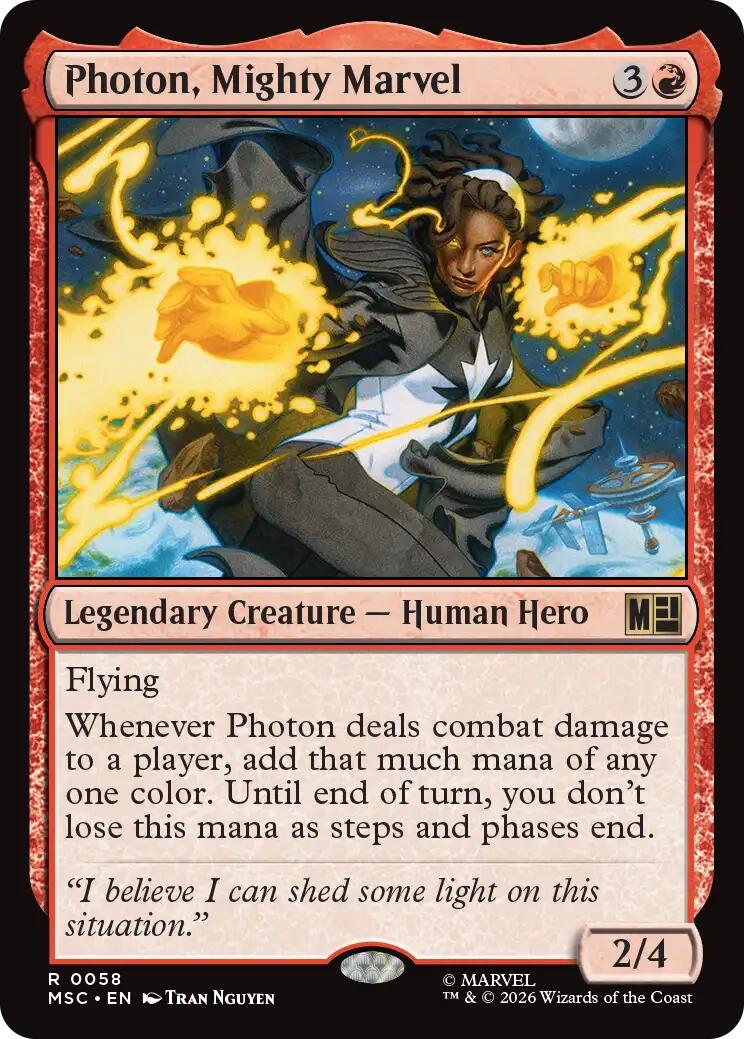 Photon, Mighty Marvel (Surge Foil) [Marvel Super Heroes Commander] | Black Swamp Games