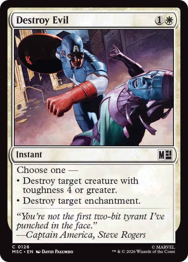 Destroy Evil (Surge Foil) [Marvel Super Heroes Commander] | Black Swamp Games