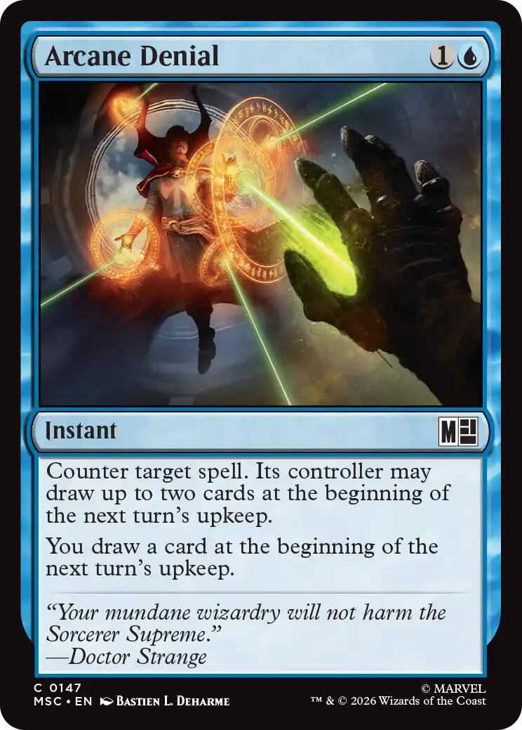 Arcane Denial (Surge Foil) [Marvel Super Heroes Commander] | Black Swamp Games