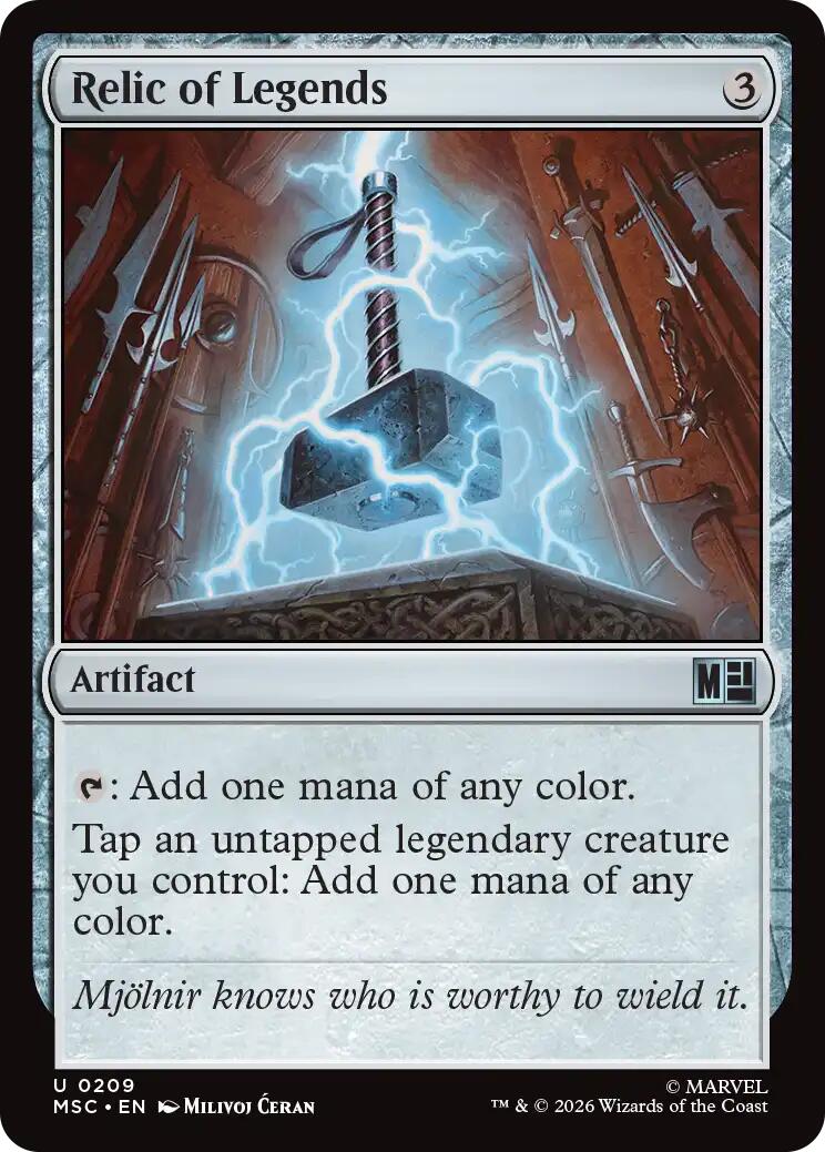 Relic of Legends (Surge Foil) [Marvel Super Heroes Commander] | Black Swamp Games
