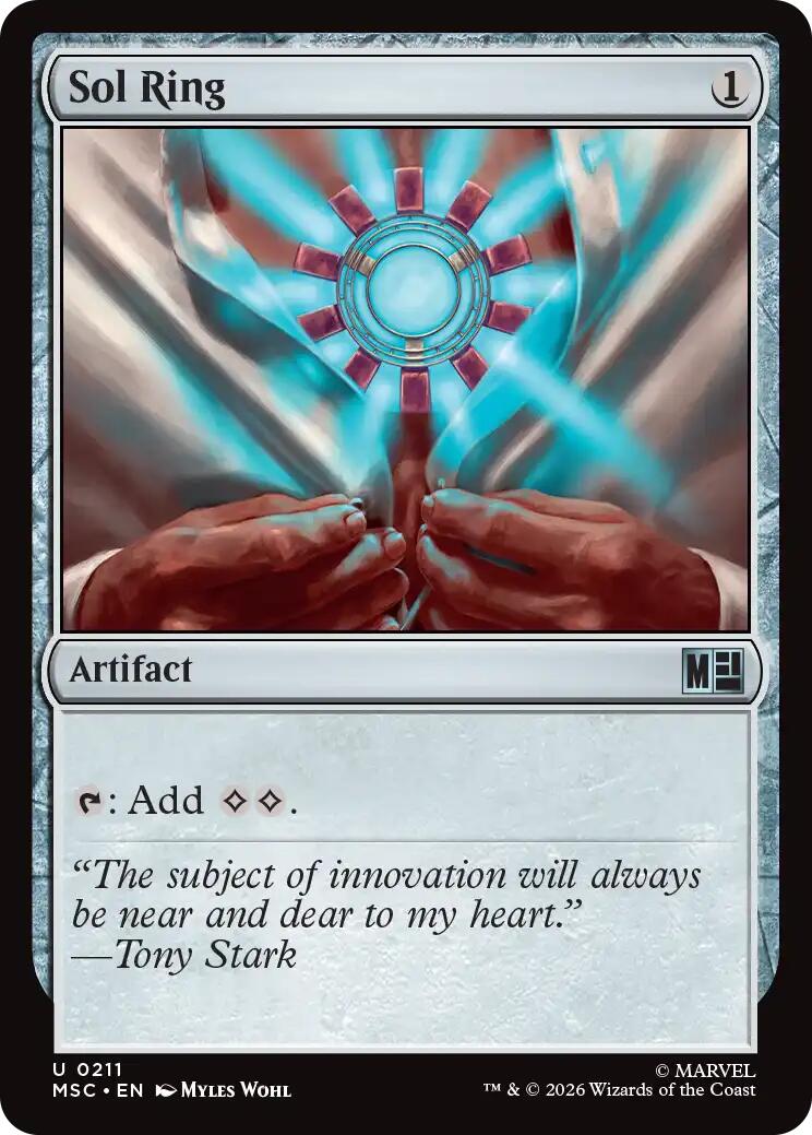 Sol Ring (0211) (Surge Foil) [Marvel Super Heroes Commander] | Black Swamp Games