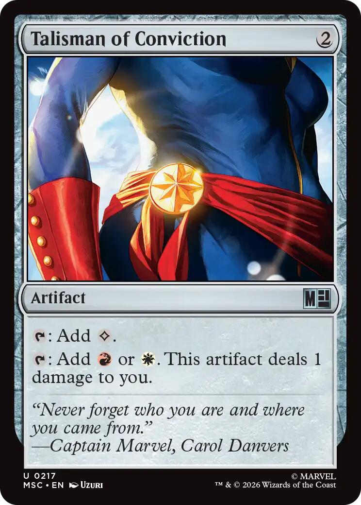 Talisman of Conviction (Surge Foil) [Marvel Super Heroes Commander] | Black Swamp Games