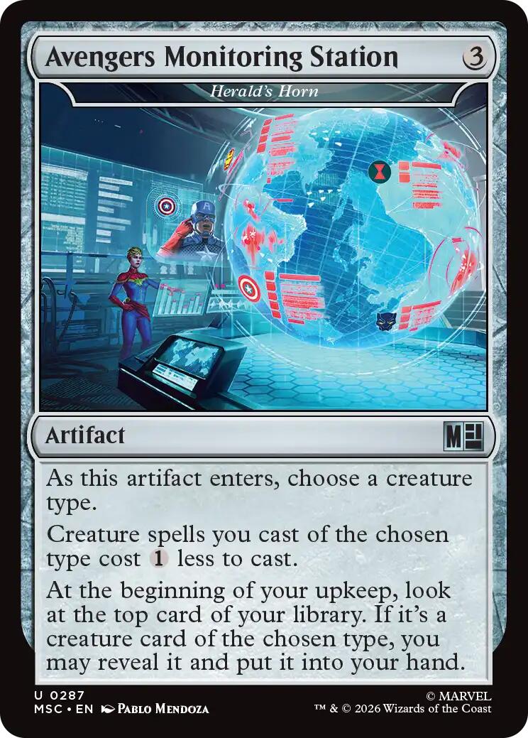 Avengers Monitoring Station - Herald's Horn (Surge Foil) [Marvel Super Heroes Commander] | Black Swamp Games