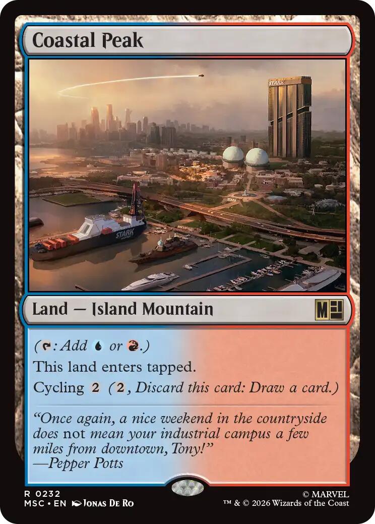 Coastal Peak (Surge Foil) [Marvel Super Heroes Commander] | Black Swamp Games