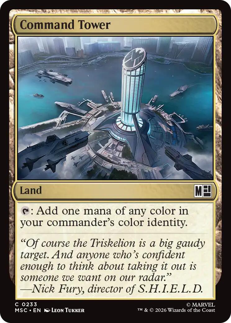 Command Tower (0233) (Surge Foil) [Marvel Super Heroes Commander] | Black Swamp Games