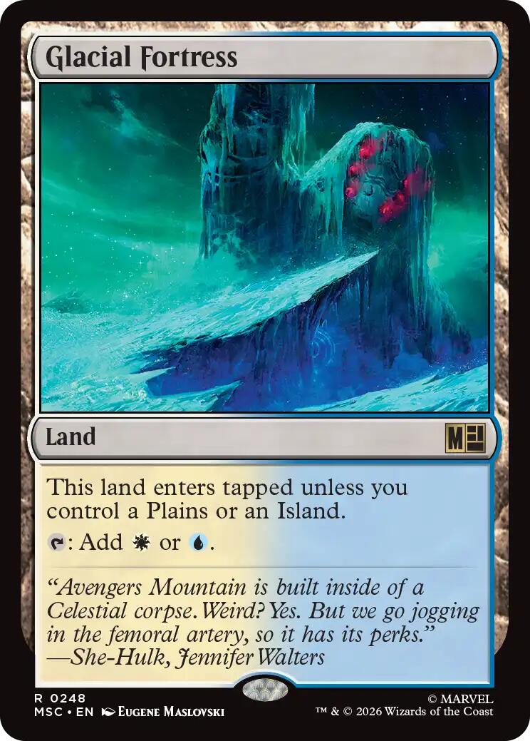 Glacial Fortress (Surge Foil) [Marvel Super Heroes Commander] | Black Swamp Games