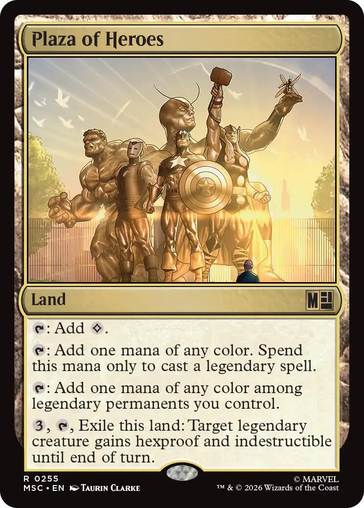 Plaza of Heroes (Surge Foil) [Marvel Super Heroes Commander] | Black Swamp Games