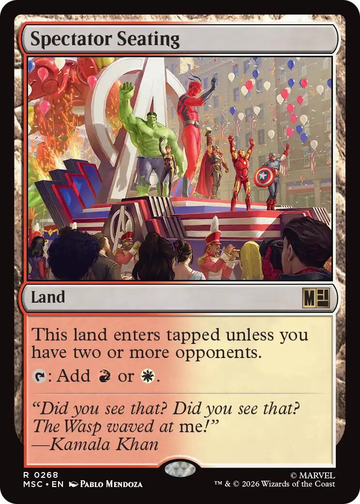Spectator Seating (Surge Foil) [Marvel Super Heroes Commander] | Black Swamp Games