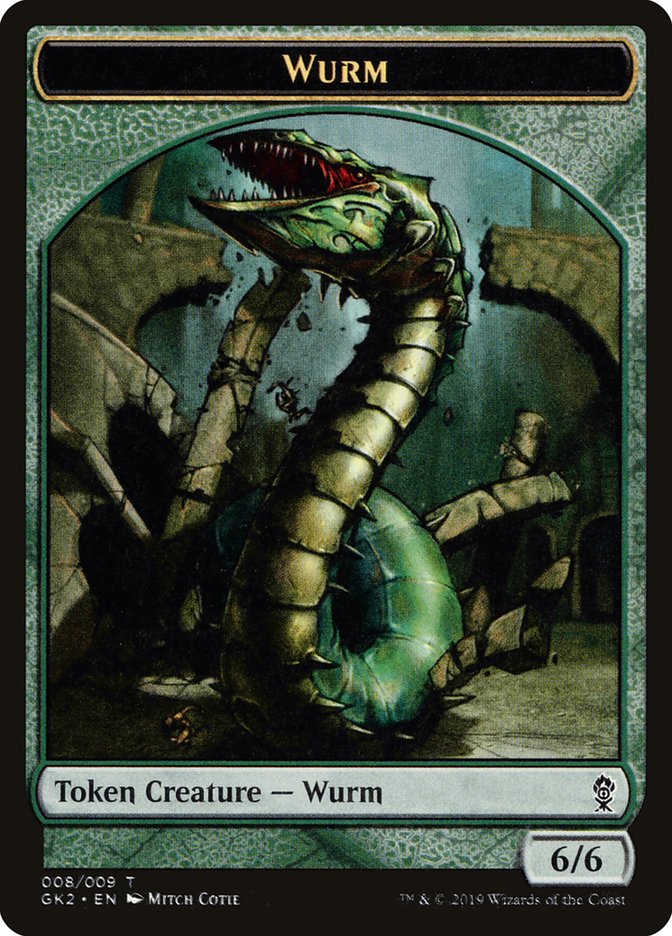 Saproling // Wurm Double-Sided Token [Ravnica Allegiance Guild Kit Tokens] | Black Swamp Games