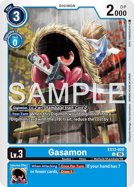 Gasamon [EX12-020] [Digital World Shambala] | Black Swamp Games