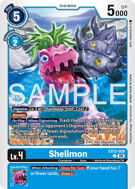 Shellmon [EX12-026] [Digital World Shambala] | Black Swamp Games