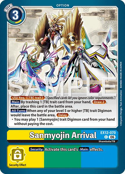 Sanmyojin Arrival [EX12-070] [Digital World Shambala] | Black Swamp Games